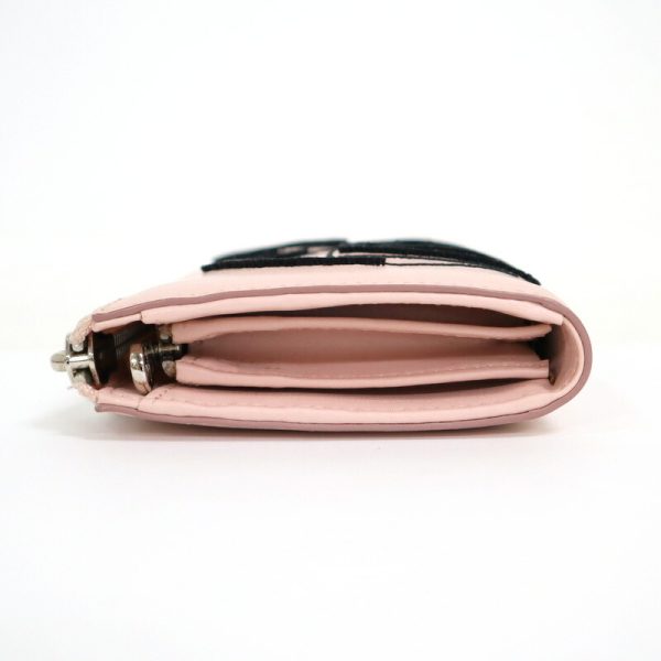 2000198255000012 3 Salvatore Ferragamo long wallet ribbon pink black