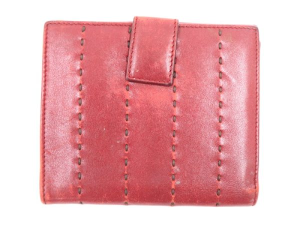 2000198255400009 2 Salvatore Ferragamo Wallet Gancini wine red