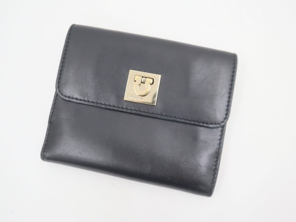 2000198255500036 1 Salvatore Ferragamo Wallet Gancini black