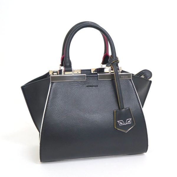 2000207255900022 1 Fendi Petite Toislage 2WAY Handbag Black