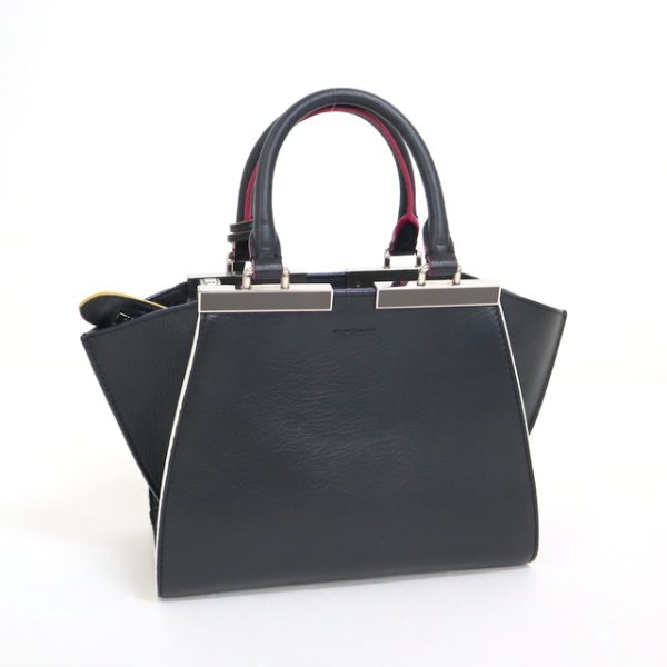 2000207255900022 2 Fendi Petite Toislage 2WAY Handbag Black