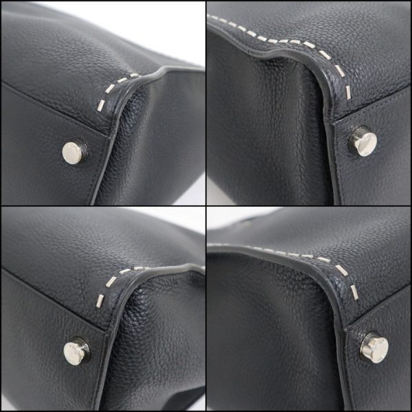 2000208256000012 4 Fendi Selleria Peekaboo Bag Handbag Black