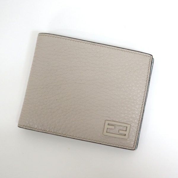 2000210255000017 1 Fendi wallet greige blue 7M0001AG07