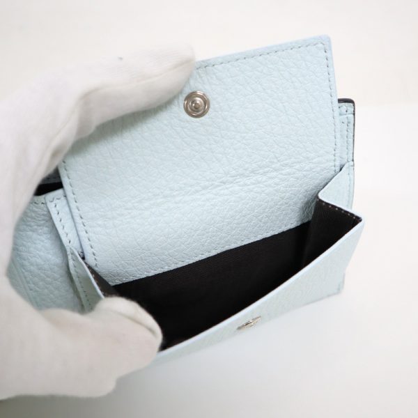 2000210255000017 6 Fendi wallet greige blue 7M0001AG07