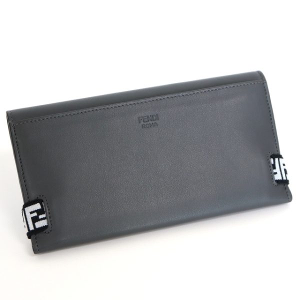 2000210255400020 2 Fendi bi flong wallet Black