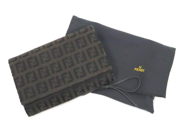 2000210256100003 1 Fendi Zucchino Wallet L Brown 8M0029