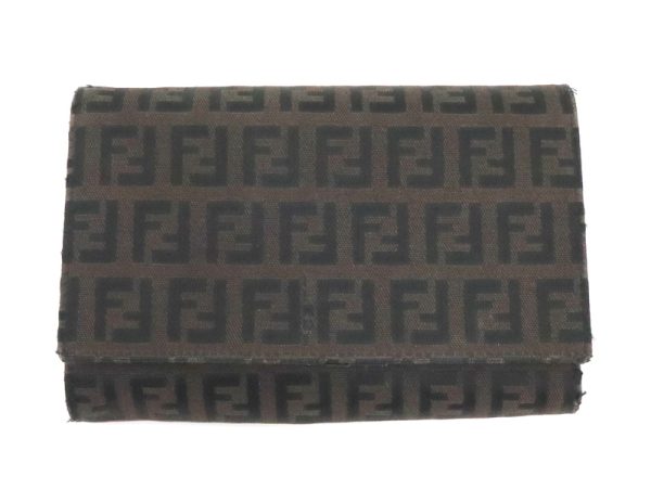 2000210256100003 2 Fendi Zucchino Wallet L Brown 8M0029