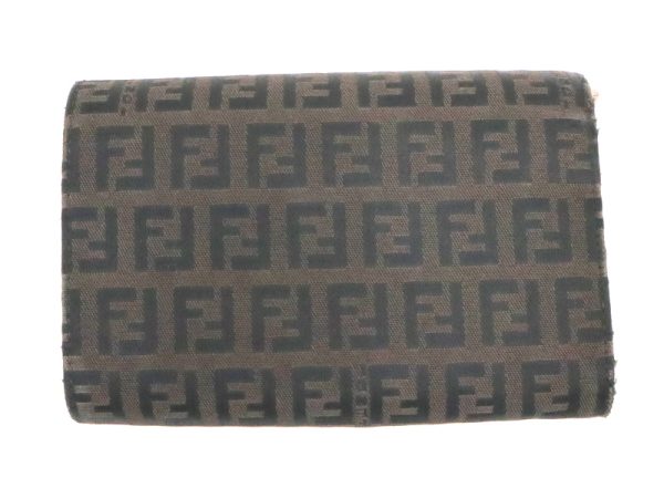 2000210256100003 3 Fendi Zucchino Wallet L Brown 8M0029