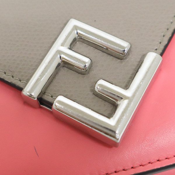 2000210256600010 3 Fendi tri fwallet FF Diamond Pink Brown