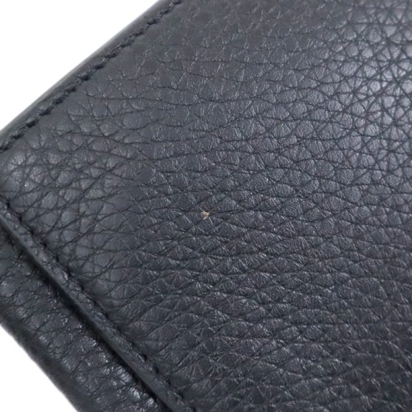 2000210256600011 4 Fendi bi flong wallet black metal fittings