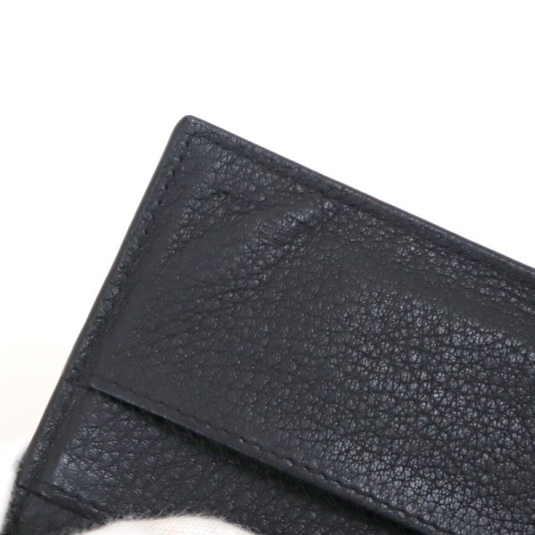 2000210256600011 7 Fendi bi flong wallet black metal fittings