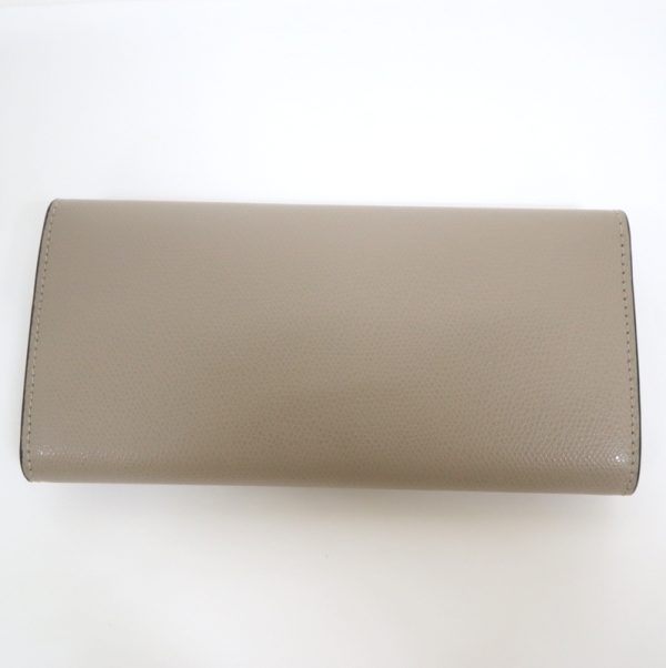 2000210256800003 2 Fendi long wallet Continental wallet beige leather