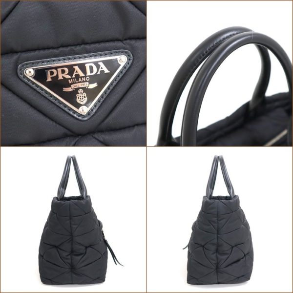 2000231255400022 3 Prada medium padded tote bag Nero nylon