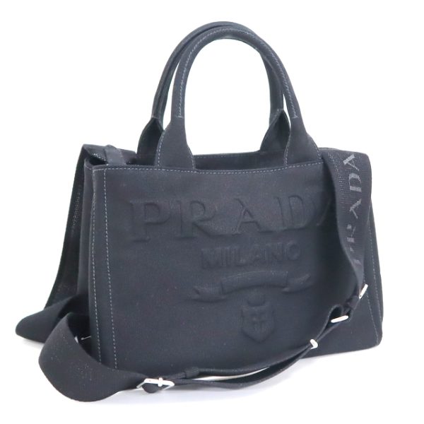 2000231255900028 1 Prada Canapa 2 way bag black