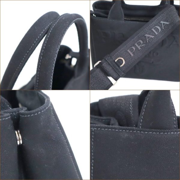 2000231255900028 6 Prada Canapa 2 way bag black