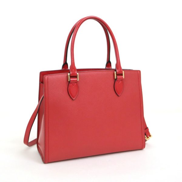 2000231255900033 2 PRADA Saffiano 2WAY bag red