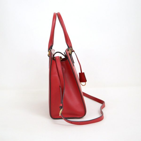 2000231255900033 3 PRADA Saffiano 2WAY bag red