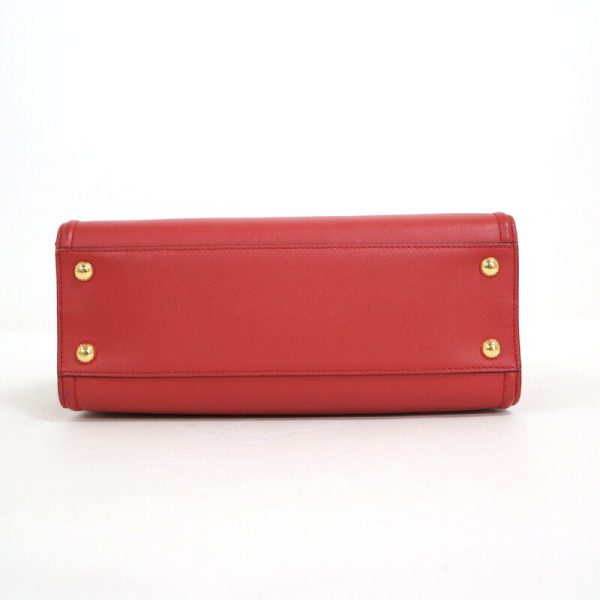 2000231255900033 4 PRADA Saffiano 2WAY bag red