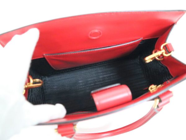 2000231255900033 6 PRADA Saffiano 2WAY bag red