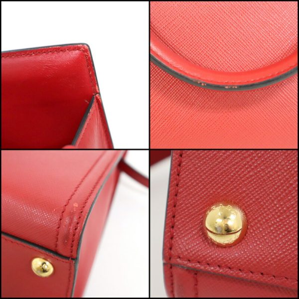 2000231255900033 8 PRADA Saffiano 2WAY bag red