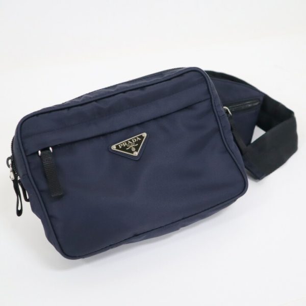 2000231255900035 1 Prada body bag waist bag nylon Blue