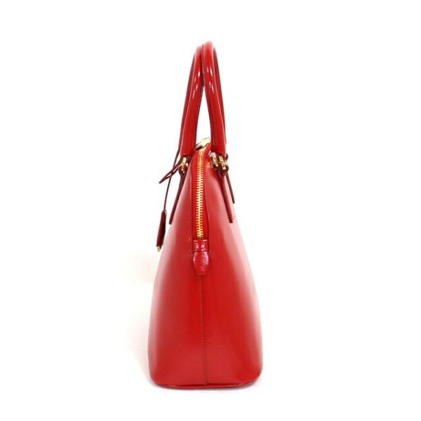 2000231256300041 3 Prada Saffiano 2WAY handbag patent Rosso