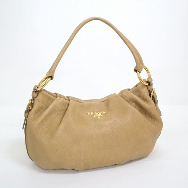 2000231256600020 1 Prada one shoulder bag beige