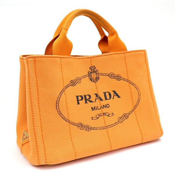 2000232255500031 1 Prada Canapa Mini Tote Bag Orange