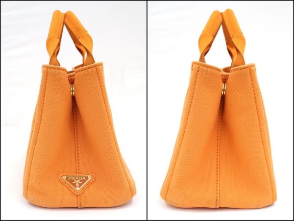 2000232255500031 2 Prada Canapa Mini Tote Bag Orange