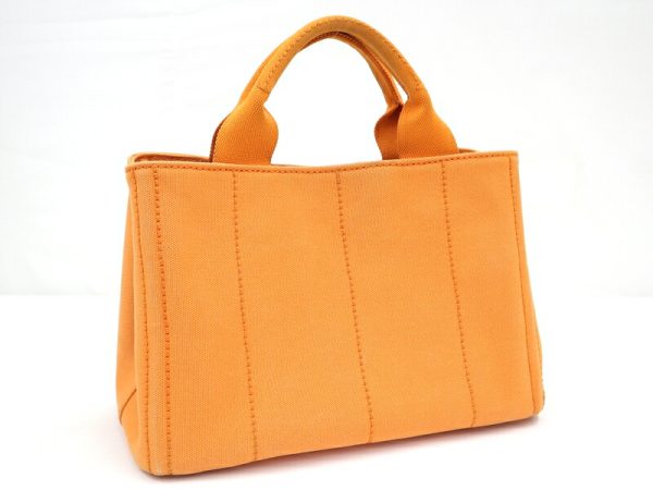 2000232255500031 3 Prada Canapa Mini Tote Bag Orange