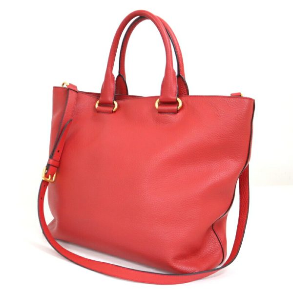 2000232256300052 2 Prada 2WAY bag red leather