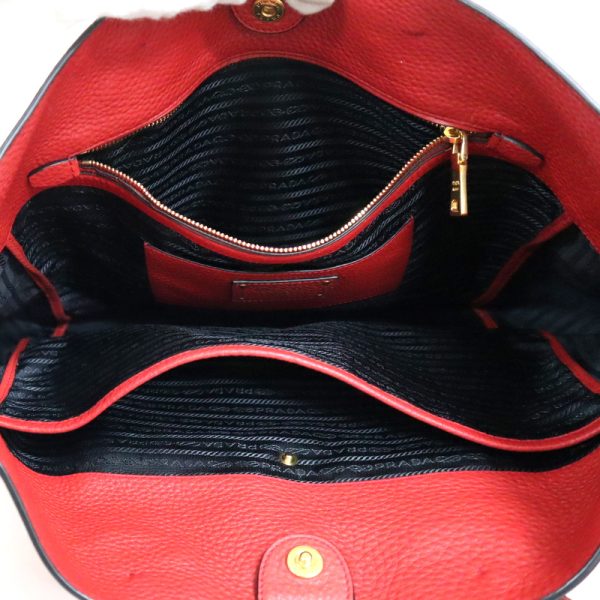 2000232256300052 5 Prada 2WAY bag red leather