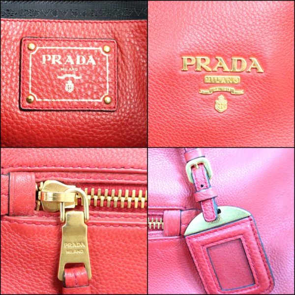 2000232256300052 6 Prada 2WAY bag red leather