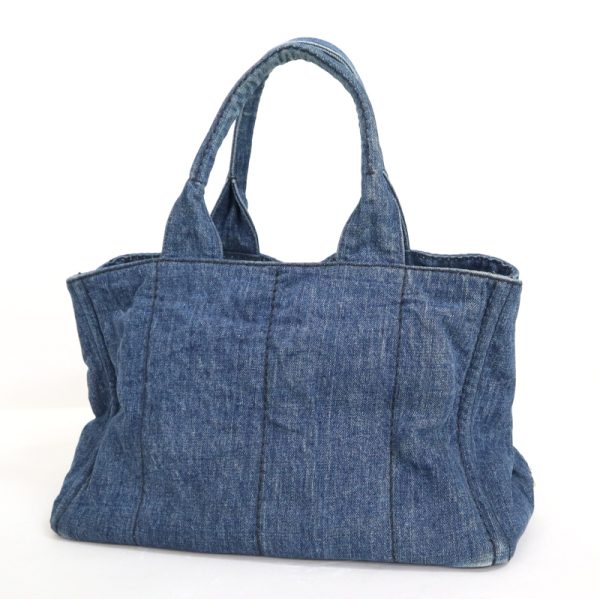 2000232256500093 2 Prada Canapa Tote Bag Denim Blue