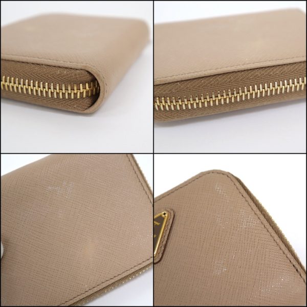 2000233255000005 4 Prada coin case Saffiano Beige