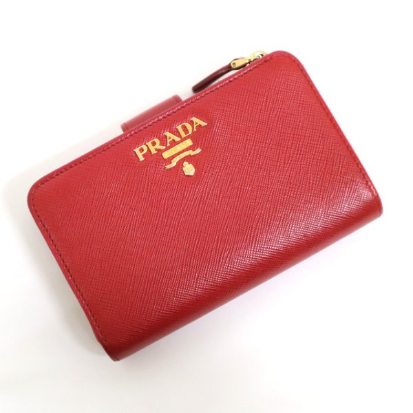 2000234256000030 1 Prada Wallet Saffiano red