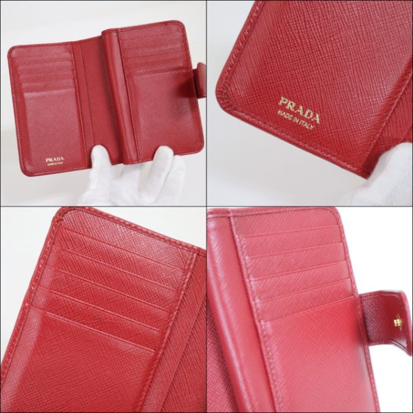 2000234256000030 4 Prada Wallet Saffiano red