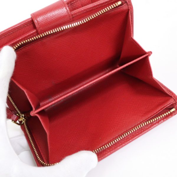 2000234256000030 8 Prada Wallet Saffiano red