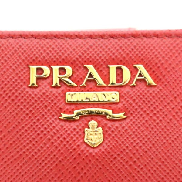 2000234256000035 3 Prada Wallet Saffiano Red