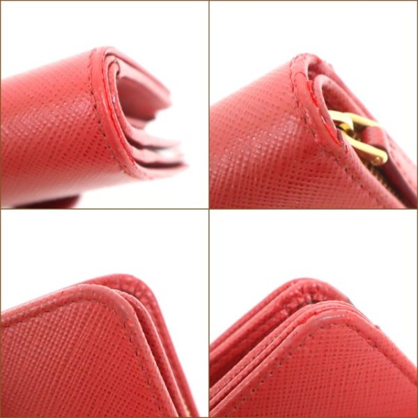 2000234256000035 5 Prada Wallet Saffiano Red