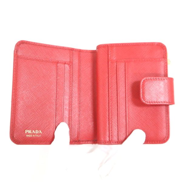 2000234256000035 6 Prada Wallet Saffiano Red