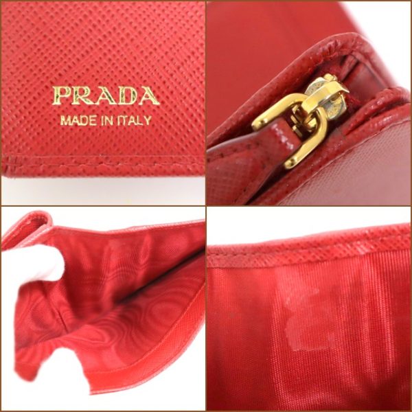 2000234256000035 7 Prada Wallet Saffiano Red