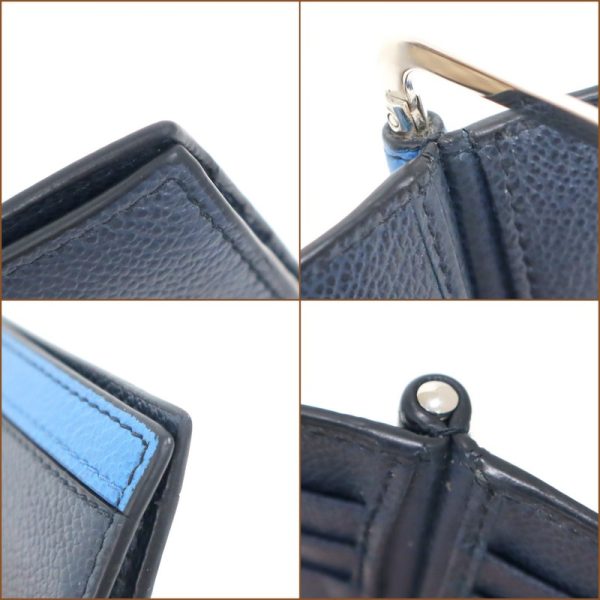 2000234256100044 4 Prada Wallet Money Clip Saffiano Blue