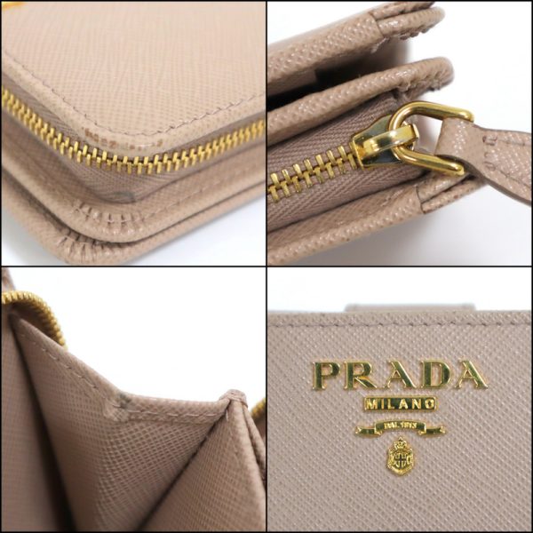 2000234256600030 7 Prada Wallet Saffiano smoky pink 1ML225