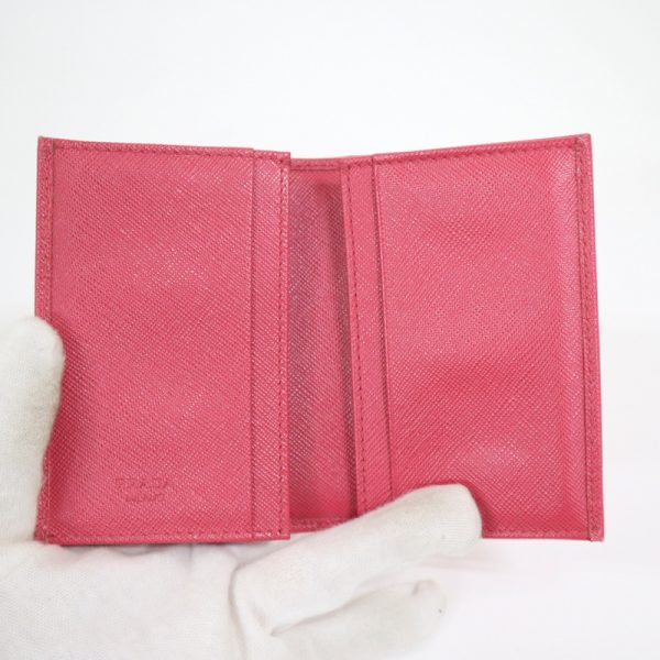 2000237256500012 4 Prada card case Saffiano pink