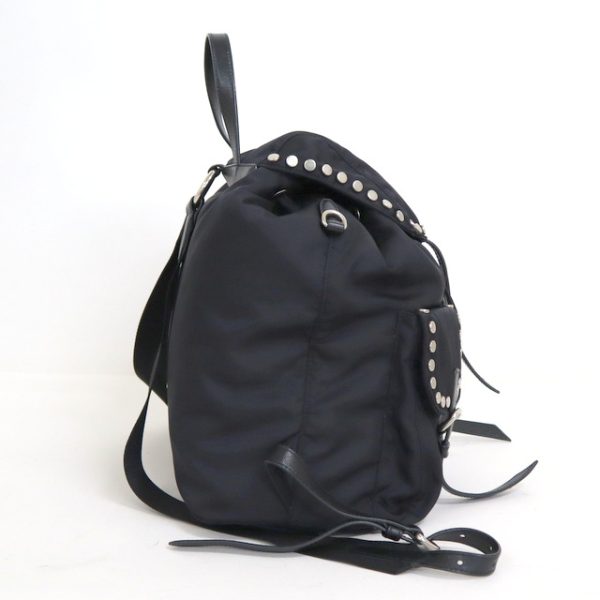 2000241255500059 2 Prada backpack studded nylon black