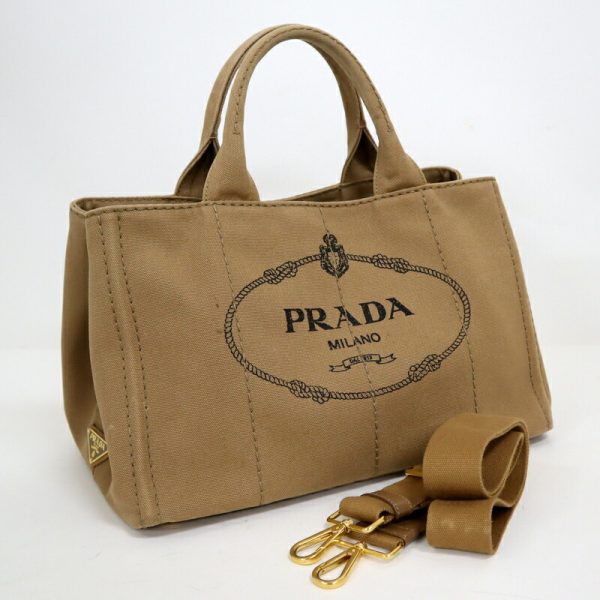 2000241255500062 1 Prada Canapa 2WAY bag beige