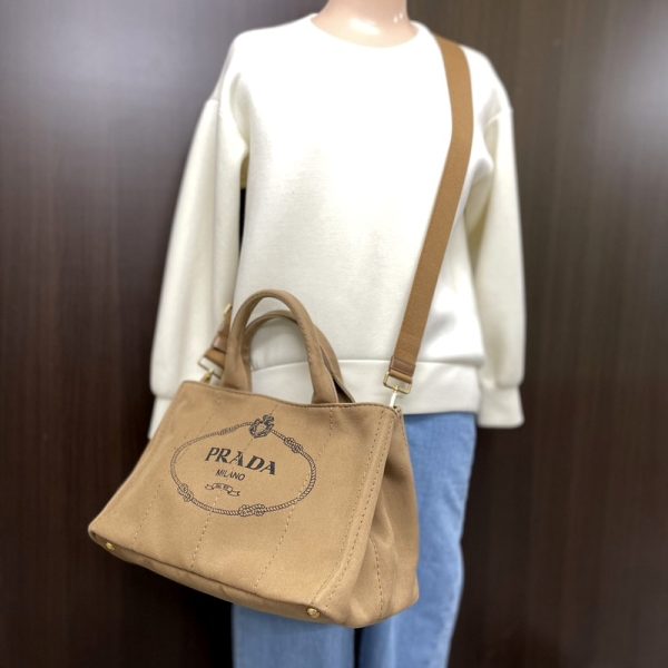 2000241255500062 10 Prada Canapa 2WAY bag beige