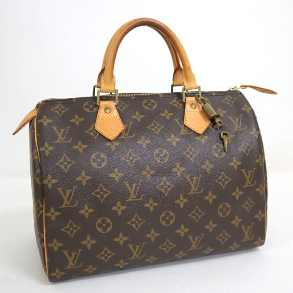 2000345255400040 1 Louis Vuitton Speedy 30 Handbag Brown Monogram