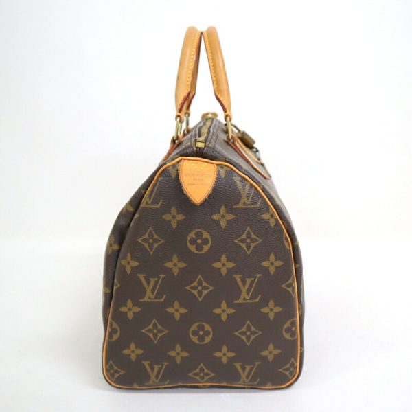 2000345255400040 3 Louis Vuitton Speedy 30 Handbag Brown Monogram